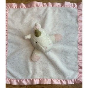 Unicorn Cloud Island small Security blanket Light Pink Girls 14” Lovey B…
